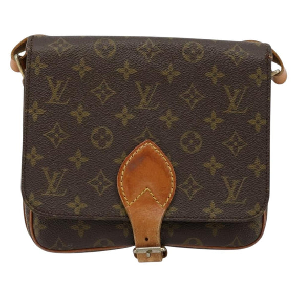 LOUIS VUITTON Monogram Cartouchiere MM Shoulder Bag M51253 LV Auth 175906