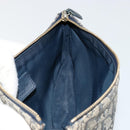 Christian Dior Trotter Canvas Saddle Pouch Navy Gold Auth 175907A-18