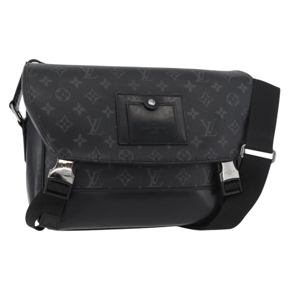 LOUIS VUITTON Monogram Eclipse Messenger Voyage PM Bag M40511 LV Auth 175908