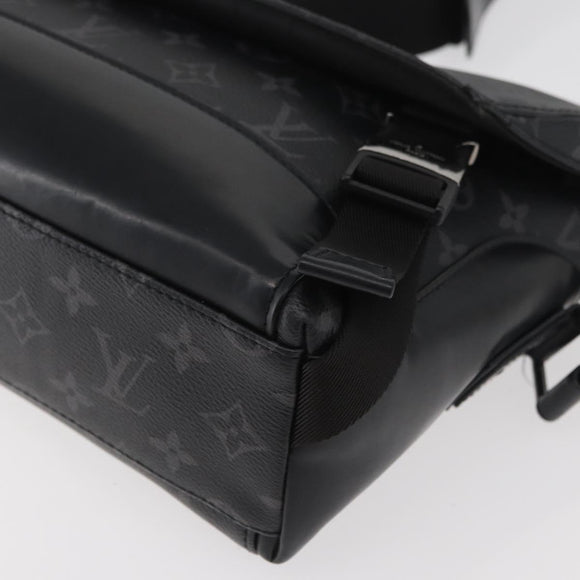 LOUIS VUITTON Monogram Eclipse Messenger Voyage PM Bag M40511 LV Auth 175908