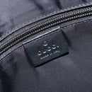 GUCCI GG Supreme Shoulder Bag PVC Black Silver 387514 Auth 175909-18