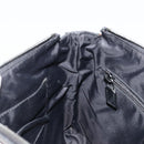 GUCCI GG Supreme Shoulder Bag PVC Black Silver 387514 Auth 175909-20