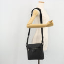GUCCI GG Supreme Shoulder Bag PVC Black Silver 387514 Auth 175909-25