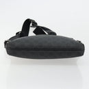GUCCI GG Supreme Shoulder Bag PVC Black Silver 387514 Auth 175909-5