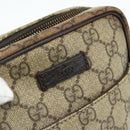 GUCCI GG Supreme Shoulder Bag PVC Beige Silver 122754 Auth 175918A-14