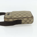 GUCCI GG Supreme Shoulder Bag PVC Beige Silver 122754 Auth 175918A-4