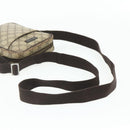 GUCCI GG Supreme Shoulder Bag PVC Beige Silver 122754 Auth 175918A-7