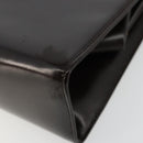 GUCCI Chain Shoulder Bag Leather Brown Gold Auth 175919-9
