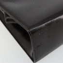 GUCCI Chain Shoulder Bag Leather Brown Gold Auth 175919-14