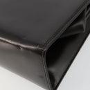 GUCCI Chain Shoulder Bag Leather Brown Gold Auth 175919-15