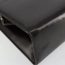 GUCCI Chain Shoulder Bag Leather Brown Gold Auth 175919-16