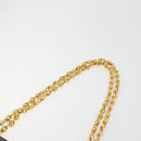 GUCCI Chain Shoulder Bag Leather Brown Gold Auth 175919-8