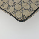 GUCCI GG Supreme Shoulder Bag PVC Beige Silver 201446 Auth 175923A-15