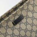 GUCCI GG Supreme Shoulder Bag PVC Beige Silver 201446 Auth 175923A-18