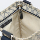 GUCCI GG Supreme Shoulder Bag PVC Beige Silver 201446 Auth 175923A-20