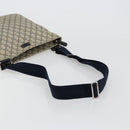 GUCCI GG Supreme Shoulder Bag PVC Beige Silver 201446 Auth 175923A-7