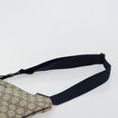 GUCCI GG Supreme Shoulder Bag PVC Beige Silver 201446 Auth 175923A-8