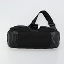 PRADA Shoulder Bag Nylon Leather Black Silver Auth 175925A-5