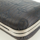 LOUIS VUITTON Monogram Motard Minodiere Clutch Tasche Grau M95802 LV Auth 175928V-17