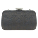 LOUIS VUITTON Monogram Motard Minodiere Clutch Tasche Grau M95802 LV Auth 175928V-2