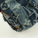 LOUIS VUITTON Monogram Denim Trousse Leie Pouch Blue M95335 LV Auth 175930SAV-15