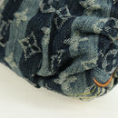 LOUIS VUITTON Monogram Denim Trousse Leie Pouch Blue M95335 LV Auth 175930SAV-16