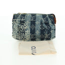 LOUIS VUITTON Monogram Denim Trousse Leie Pouch Blue M95335 LV Auth 175930SAV-12
