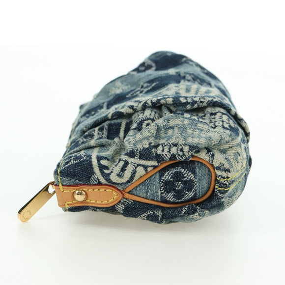 LOUIS VUITTON Monogram Denim Trousse Leie Pouch Blue M95335 LV Auth 175930SAV