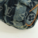 LOUIS VUITTON Monogram Denim Trousse Leie Pouch Blue M95335 LV Auth 175930SAV-14