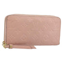 LOUIS VUITTON Monogram Empreinte Zippy Wallet Pink M64090 LV Auth 175932A-1