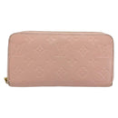 LOUIS VUITTON Monogram Empreinte Zippy Wallet Pink M64090 LV Auth 175932A-13