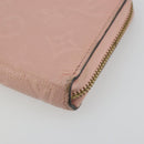LOUIS VUITTON Monogram Empreinte Zippy Wallet Pink M64090 LV Auth 175932A-14