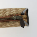 Christian Dior Trotter Canvas Clutch Bag Beige Auth 175934-9