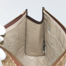 Christian Dior Trotter Canvas Clutch Bag Beige Auth 175934-17