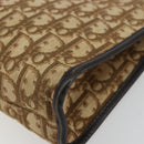 Christian Dior Trotter Canvas Clutch Bag Beige Auth 175934-7