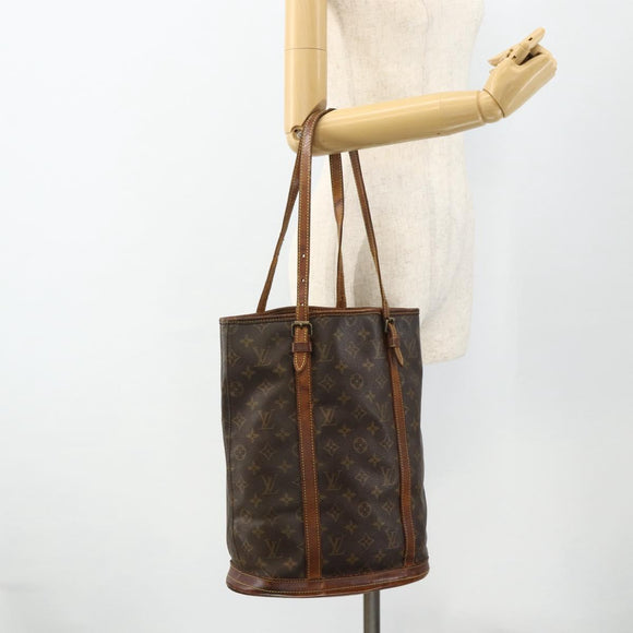 LOUIS VUITTON Monogram Bucket GM Shoulder Bag M42236 LV Auth 175936