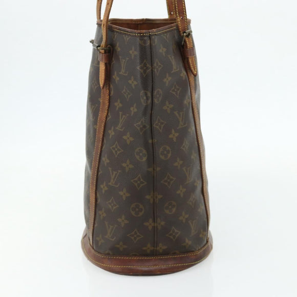 LOUIS VUITTON Monogram Bucket GM Shoulder Bag M42236 LV Auth 175936