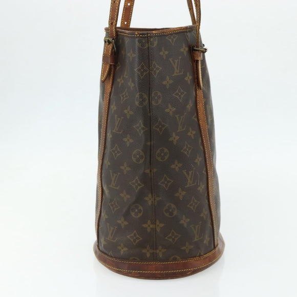 LOUIS VUITTON Monogram Bucket GM Shoulder Bag M42236 LV Auth 175936