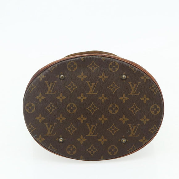 LOUIS VUITTON Monogram Bucket GM Shoulder Bag M42236 LV Auth 175936