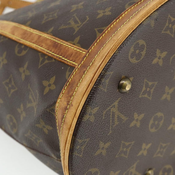 LOUIS VUITTON Monogram Bucket GM Shoulder Bag M42236 LV Auth 175952