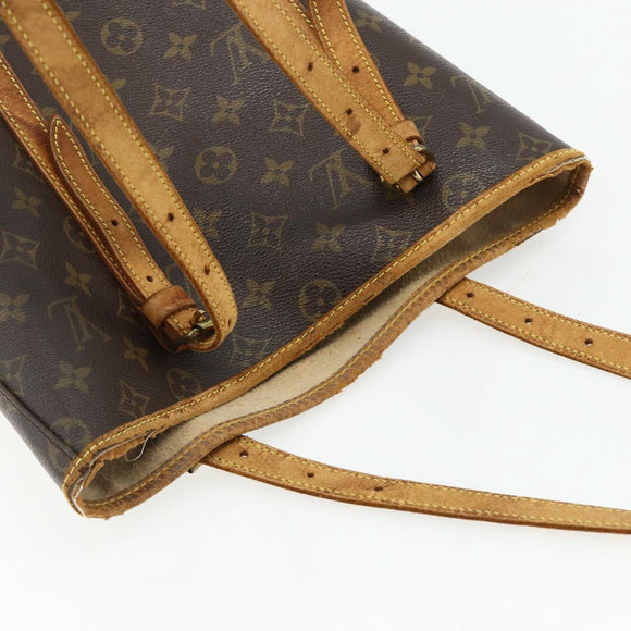 LOUIS VUITTON Monogram Bucket GM Shoulder Bag M42236 LV Auth 175952