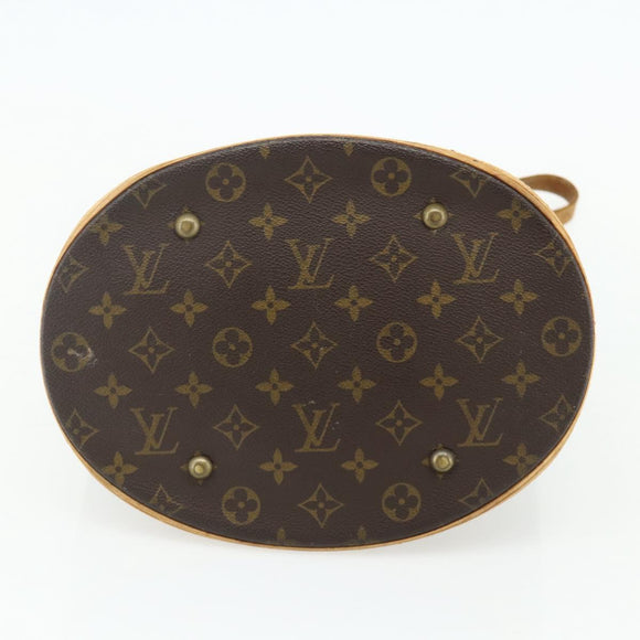 LOUIS VUITTON Monogram Bucket GM Shoulder Bag M42236 LV Auth 175952