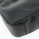 GUCCI Bamboo Shoulder Bag Leather 2way Black Gold Auth 175954-17