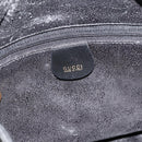 GUCCI Bamboo Shoulder Bag Leather 2way Black Gold Auth 175954-18