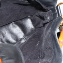 GUCCI Bamboo Shoulder Bag Leather 2way Black Gold Auth 175954-19
