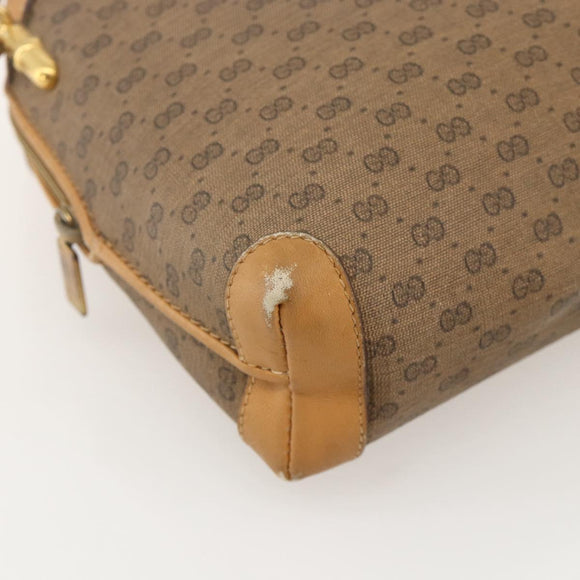 GUCCI Micro GG Supreme Shoulder Bag PVC Beige Gold 001 115 4916 Auth 175955