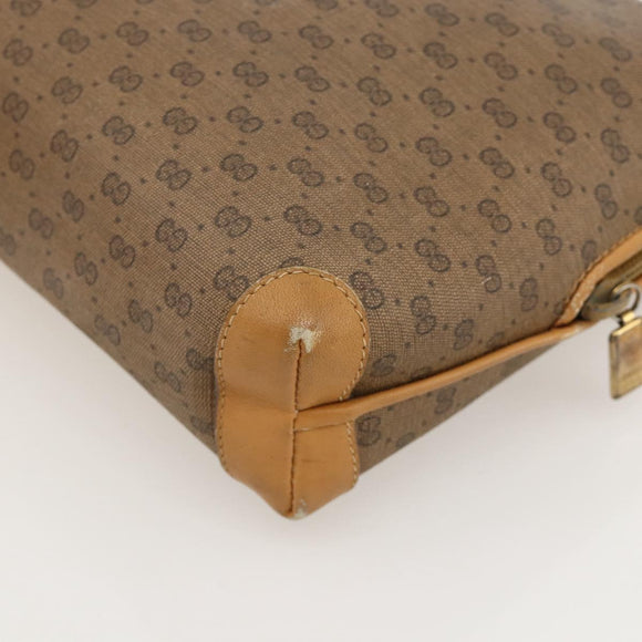 GUCCI Micro GG Supreme Shoulder Bag PVC Beige Gold 001 115 4916 Auth 175955