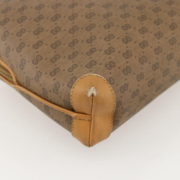GUCCI Micro GG Supreme Shoulder Bag PVC Beige Gold 001 115 4916 Auth 175955