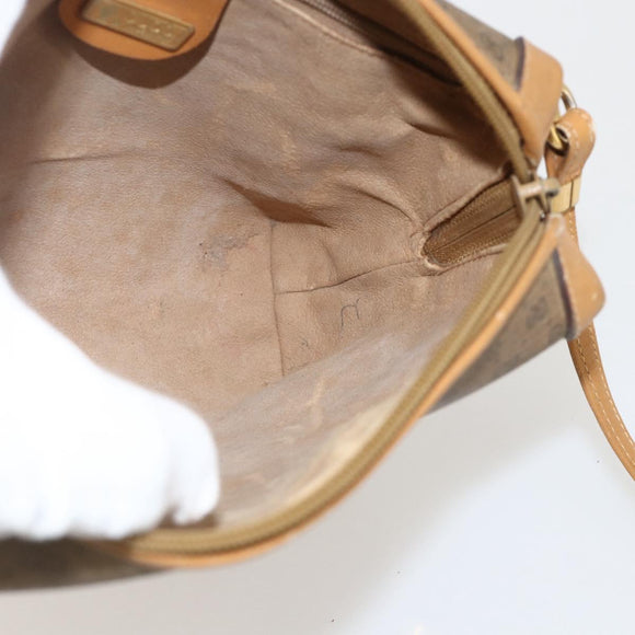 GUCCI Micro GG Supreme Shoulder Bag PVC Beige Gold 001 115 4916 Auth 175955