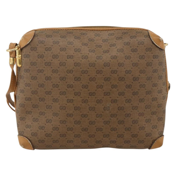 GUCCI Micro GG Supreme Shoulder Bag PVC Beige Gold 001 115 4916 Auth 175955
